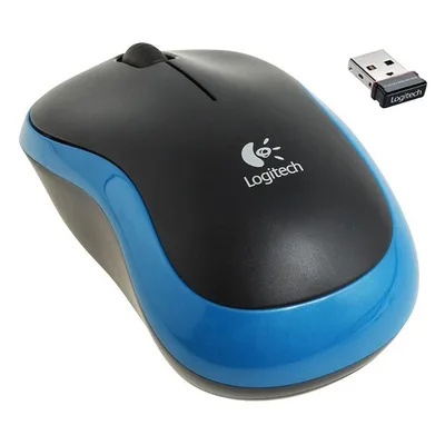 MOUSE USB OPTICAL WRL M185/BLUE 910-002236 LOGITECH