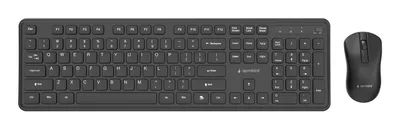 KEYBOARD +MOUSE WRL ENG/BK KBS-WPS-01 GEMBIRD