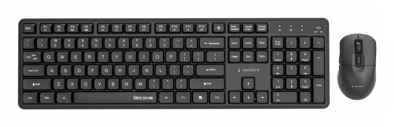 KEYBOARD +MOUSE WRL ENG/BLACK KBS-WMS-01 GEMBIRD