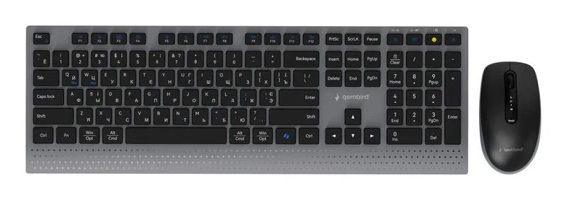 KEYBOARD +MOUSE WRL CYRILLIC/BK KBS-WPS-02-CYRL GEMBIRD