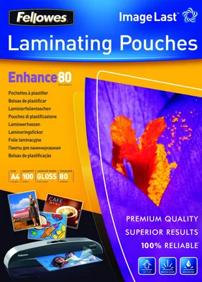 LAMINATOR POUCH IMAGELAST/A4 80 100PCS 5306114 FELLOWES
