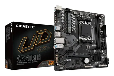Mainboard|GIGABYTE|AMD A620|Socket AM5|micro ATX|RAM DDR5-SDRAM|2xSlots|1xPCI Express x1 slots|1xPCI Express x16 slots|1xNumber of M.2 (M) slots|A620M H 2.2|A620MH2.2