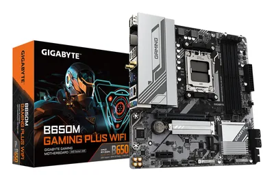 Mainboard|GIGABYTE|AMD B650|Socket AM5|micro ATX|RAM DDR5-SDRAM|4xSlots|Wi-Fi Yes|Bluetooth Yes|2xNumber of M.2 (M) slots|B650M GAMING PLUS WIFI (rev. 1.3)|B650MGAMINGPLUSWF1.3