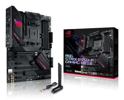 Mainboard|ASUS|AMD B550|SAM4|ATX|Memory DDR4|Memory slots 4|3xPCI-Express 3.0 1x|1xPCI-Express 3.0 4x|1xPCI-Express 4.0 16x|2xM.2|1xHDMI|1xDisplayPort|2xAudio-In|3xAudio-Out|2xUSB 2.0|5xUSB 3.2|1xUSB type C|1xOptical S/PDIF|1xRJ45|2xRF-Out|STRIXB550-FGAMWIFIII