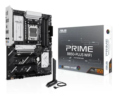Mainboard|ASUS|AMD B850|SAM5|ATX|Memory DDR5|Memory slots 4|2xPCI-Express 3.0 16x|1xPCI-Express 4.0 16x|1xPCI-Express 5.0 16x|3xM.2|1xHDMI|1xDisplayPort|3xUSB 2.0|5xUSB 3.2 type B|2xUSB-C|3xAudio port|PRIMEB850-PLUSWIFI