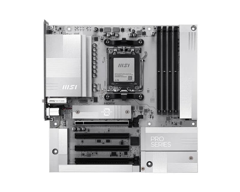 Mainboard|MSI|AMD B850|Socket AM5|micro ATX|RAM DDR5-SDRAM|4xSlots|Wi-Fi Yes|Bluetooth Yes|1xPCI Express x4 slots|1xPCI Express x16 slots|2xNumber of M.2 (M) slots|PROB850M-AWIFIPZ