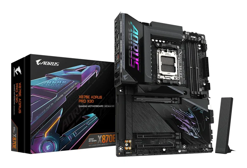 Mainboard|GIGABYTE|AMD X870E|Socket AM5|ATX|RAM DDR5-SDRAM|4xSlots|Wi-Fi Yes|Bluetooth Yes|4xNumber of M.2 (M) slots|GIGABYTE X870E AORUS PRO X3D|X870EAPROX