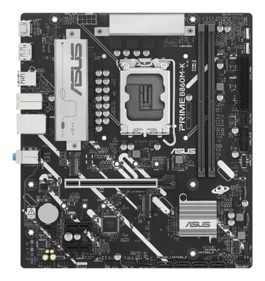 Mainboard|ASUS|Intel B860 Express|LGA1851|Micro-ATX|Memory DDR5|Memory slots 2|2xPCI-Express 4.0 1x|1xPCI-Express 4.0 16x|2xM.2|1xHDMI|1xDisplayPort|1xAudio-In|1xAudio-Out|1xMicrophone|3xUSB 2.0|2xUSB 3.0|1xUSB 3.2|1xPS/2|1xRJ45|PRIMEB860M-K