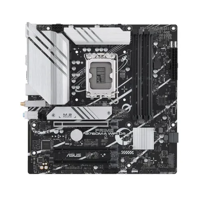 Mainboard|ASUS|Intel B760 Express|LGA1700|Micro-ATX|Memory DDR4|Memory slots 4|3xPCI-Express 4.0 16x|2xM.2|2xHDMI|1xDisplayPort|4xUSB 2.0|2xUSB 3.2|1xPS/2|1xRJ45|3xAudio port|PRIMEB760M-AWIFID4