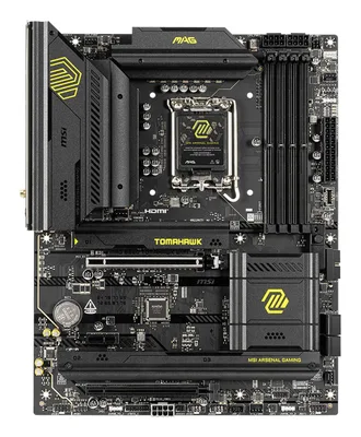 Mainboard|MSI|Intel B860 Express|LGA1851|ATX|Memory DDR5|Memory slots 4|1xPCI-Express 4.0 1x|1xPCI-Express 4.0 4x	|1xPCI-Express 5.0 16x|3xM.2|1xHDMI|1xDisplayPort|8xUSB 2.0|6xUSB 3.2|3xUSB-C|1xOptical S/PDIF|1xRJ45|3xAudio port|1xThunderbolt|MAGB860TOMAHAWKWIFI