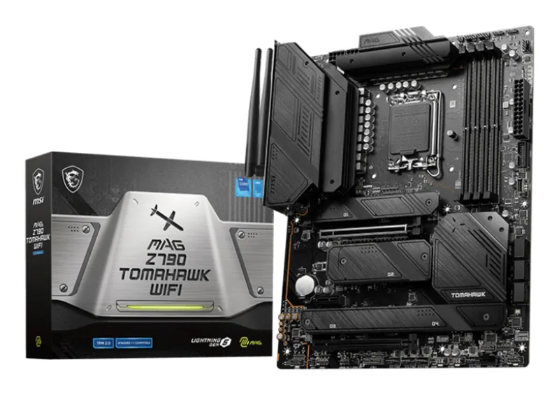 Mainboard|MSI|Intel Z790|LGA1700|ATX|Memory DDR5|Memory slots 4|1xPCI-Express 3.0 1x|2xPCI-Express 5.0 16x|4xM.2|1xHDMI|1xDisplayPort|8xUSB 3.2|2xUSB-C|1xOptical S/PDIF|1xRJ45|5xAudio port|MAGZ790TOMAHAWKWIFI