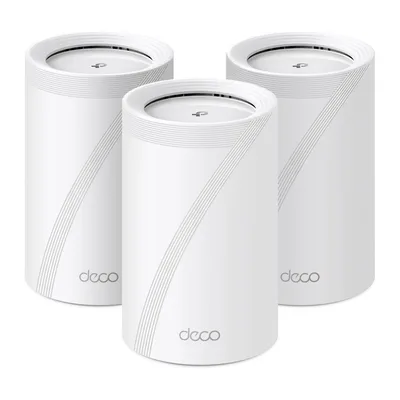 Wireless Router|TP-LINK|Wireless Access Point / Router|3-pack|9300 Mbps|Mesh|Wi-Fi 7|USB 3.0|4x2.5GbE|LAN \ WAN ports 4|Number of antennas 4|DECOBE65(3-PACK)