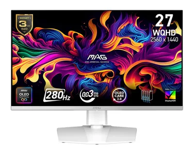 Monitor|MSI|26.5 "|2560 x 1440 pixels|Wide Quad HD|Native aspect ratio 16:9|QD-OLED|Flat|MAG272QPWQD-OLEDX28