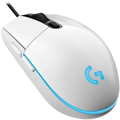 MOUSE USB OPTICAL G203/WHITE 910-005797 LOGITECH