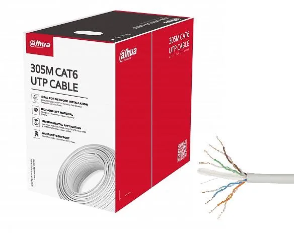 CABLE CAT6 UTP 305M WHITE/PFM920I-6UN-C DAHUA