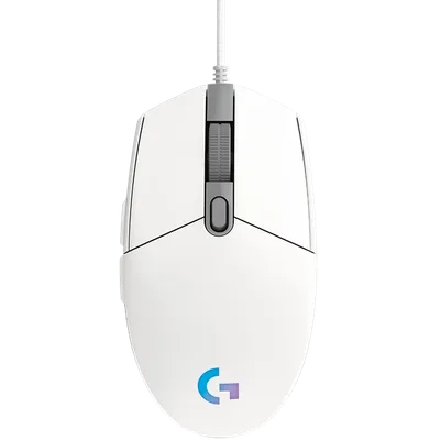 MOUSE USB OPTICAL G102 LIGHTSY/WHITE 910-005824 LOGITECH