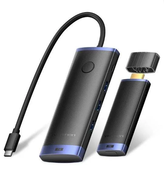 NB ACC DOCKING STATION 6IN1/USB-C 0.15M TPVBB VENTION