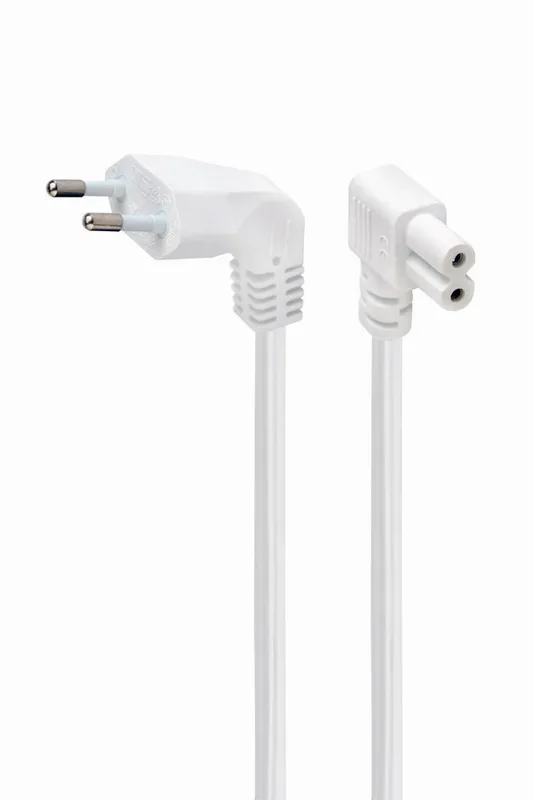 CABLE POWER EU 2.5M ANGLED/PC-184L-VDE-2.5M-W GEMBIRD