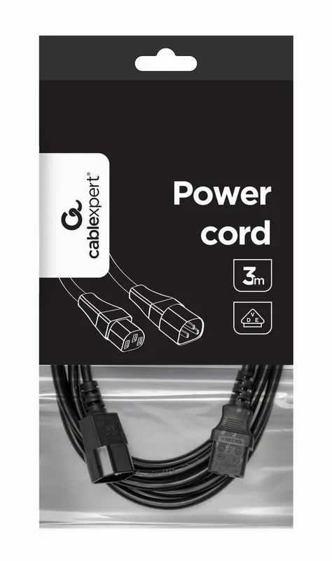 CABLE POWER EXTENSION 3M/PC-189-VDE-3M GEMBIRD