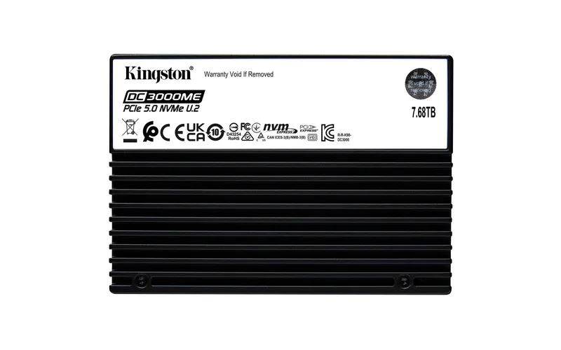 SSD|KINGSTON|SSD series DC3000ME|7.68TB|NVMe|NAND flash technology 3D TLC|Write speed 10000 MBytes/sec|Read speed 14000 MBytes/sec|Form Factor U.2|TBW 14.016 TB|MTBF 2000000 hours|SEDC3000ME/7T6