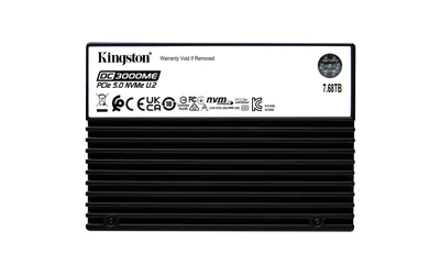 SSD|KINGSTON|SSD series DC3000ME|7.68TB|NVMe|NAND flash technology 3D TLC|Write speed 10000 MBytes/sec|Read speed 14000 MBytes/sec|Form Factor U.2|TBW 14.016 TB|MTBF 2000000 hours|SEDC3000ME/7T6