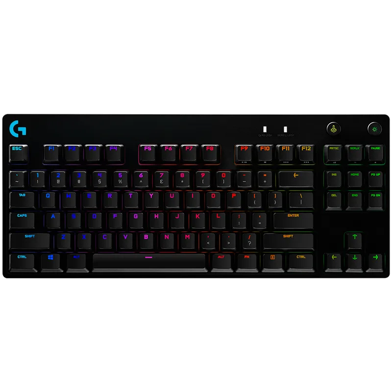 LOGITECH G PRO X TKL LIGHTSPEED Mechanical Gaming Keyboard - BLACK - US INT'L - TACTILE