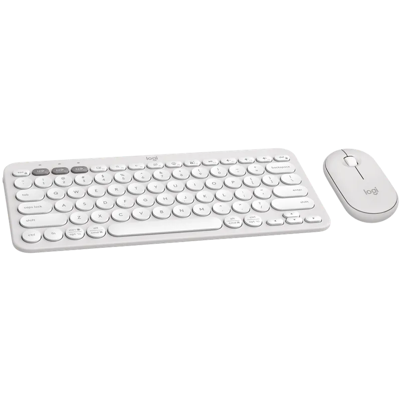 KEYBOARD +MOUSE COMBO PEBBLE 2/WHITE 920-012240 LOGITECH