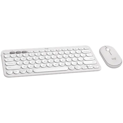 KEYBOARD +MOUSE COMBO PEBBLE 2/WHITE 920-012240 LOGITECH