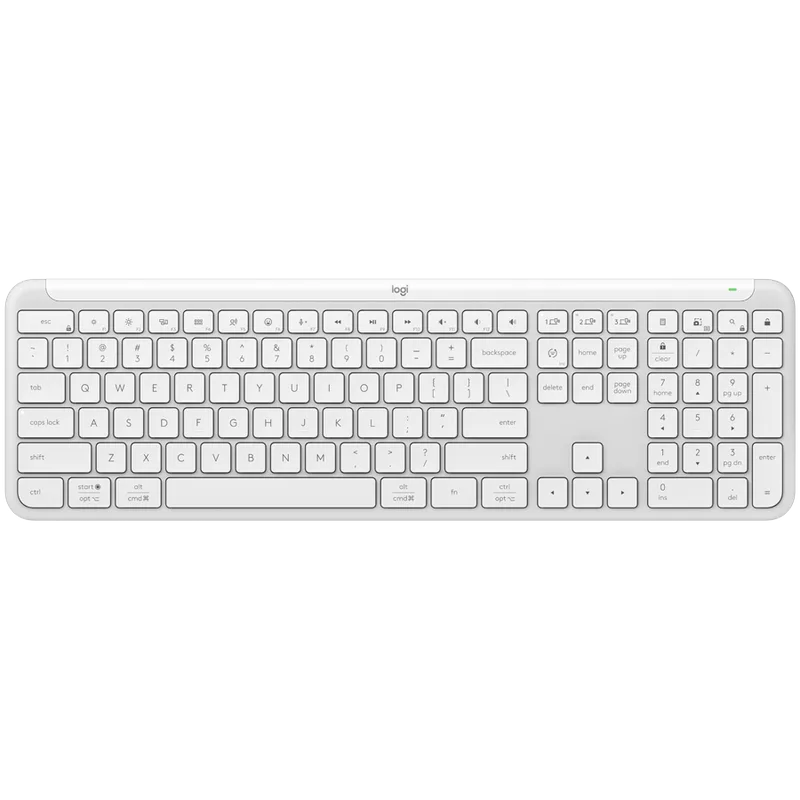 LOGITECH SIGNATURE SLIM WIRELESS KEYBOARD K950 - OFF WHITE - US INT'L - 2.4GHZ/BT - INTNL-973