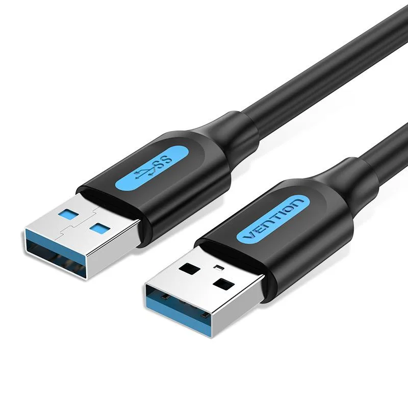CABLE USB3.0 MALE TO MALE/2M BLACK CONBH VENTION