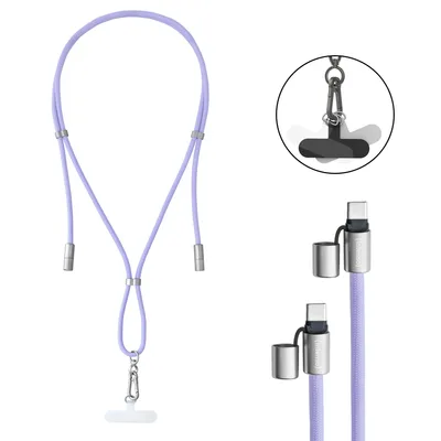 CABLE USB-C TO USB-C 1.65M/LANYARD PURPLE 7991003 INTENSO