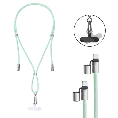CABLE USB-C TO USB-C 1.65M/LANYARD GREEN 7991007 INTENSO