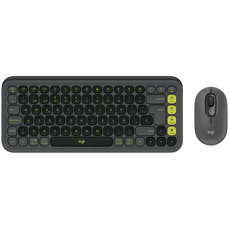 KEYBOARD +MOUSE COMBO POP ICON/GR/GREEN 920-013140 LOGITECH
