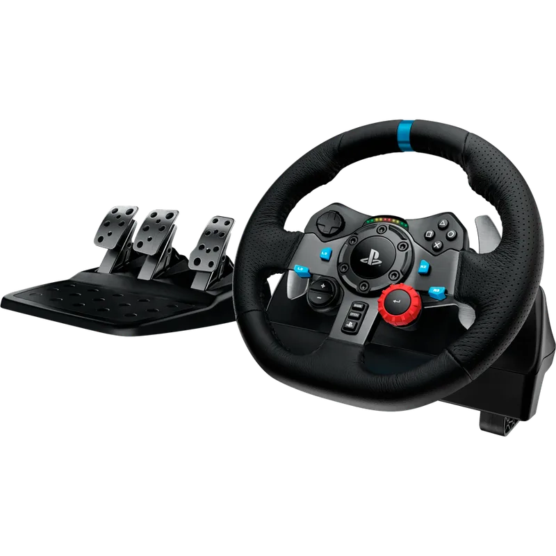 LOGITECH G29 Driving Force Racing Wheel for PlayStation5 and PlayStation4 - BLACK - USB - PLUGCG - WWi-9006 - WHEEL