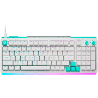 LOGITECH G512 X 98 Wired Gaming Keyboard - WHITE - US INT'L - USB - EMEA28i - 935 - TACTILE