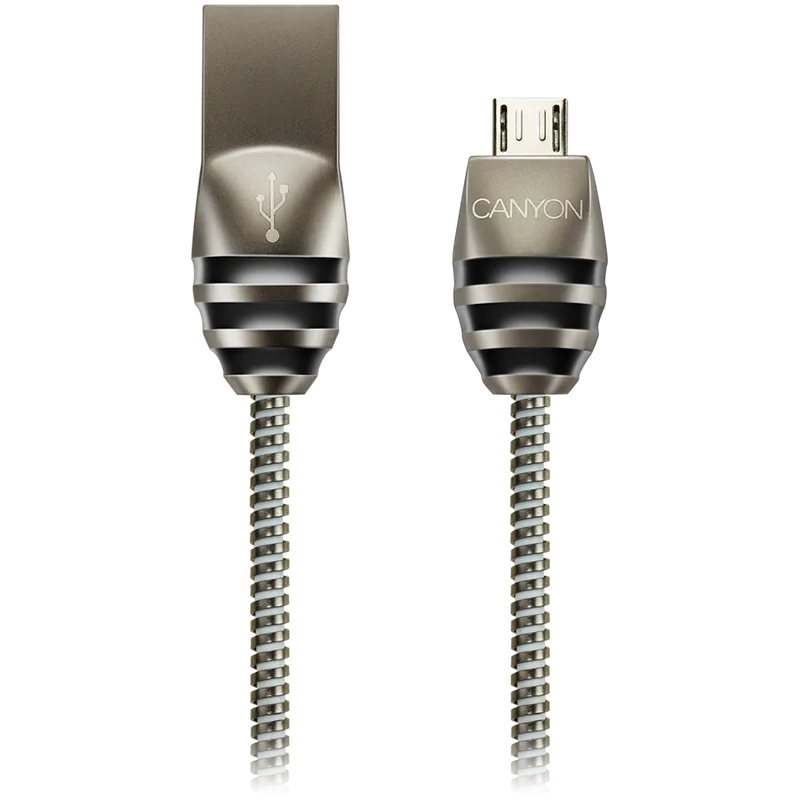 CANYON cable UM-5 MicroUSB 10W 1m Dark Grey