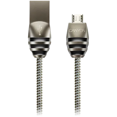 CANYON cable UM-5 MicroUSB 10W 1m Dark Grey