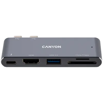 CANYON hub DS-5 5in1 Thunderbolt 3 4k Space Grey
