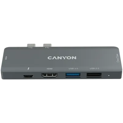 CANYON hub DS-5 7in1 Thunderbolt 3 Space Grey