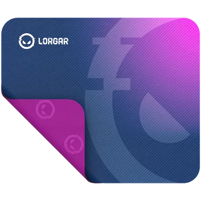 Lorgar Main 133, Gaming mouse pad, High-speed surface, Purple anti-slip rubber base, size: 360mm x 300mm x 3mm, weight 0.2kg
