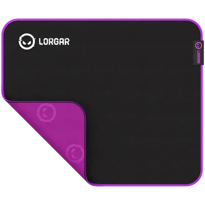 Lorgar Main 313, Gaming mouse pad, High-speed surface, Purple anti-slip rubber base, size: 360mm x 300mm x 3mm, weight 0.195kg