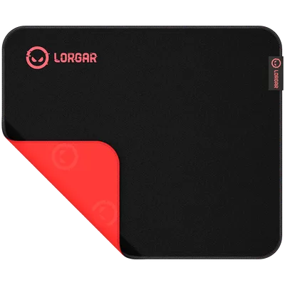 Lorgar Main 323, Gaming mouse pad, Precise control surface, Red anti-slip rubber base, size: 360mm x 300mm x 3mm, weight 0.21kg