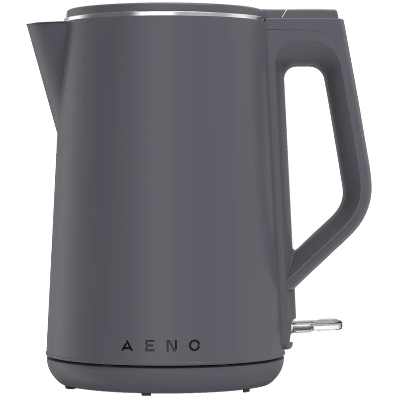 AENO EK4 Electric Kettle, 1.5L, Strix, Double Walls, Non-Heating body, Grey