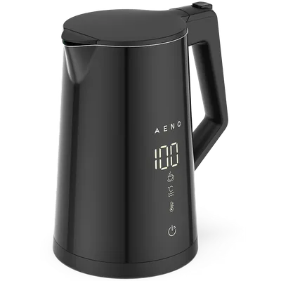 AENO EK7S Smart Electric Kettle, Wi-Fi, 1.7L, Temp Control, Strix, Black