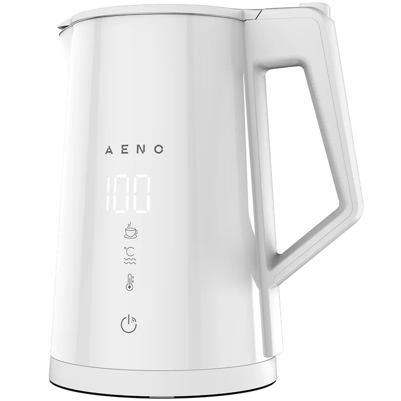 AENO EK8S Smart Electric Kettle, Wi-Fi, 1.7L, Temp Control, Strix, White