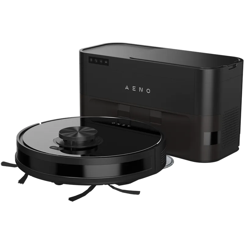 AENO RC5S Robot Vacuum, 2-in-1, Auto Dust Collector, 4000Pa, Black