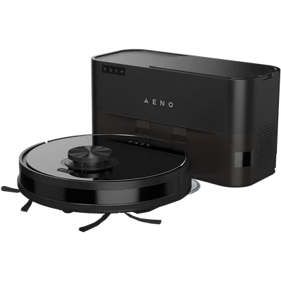 AENO RC5S Robot Vacuum, 2-in-1, Auto Dust Collector, 4000Pa, Black