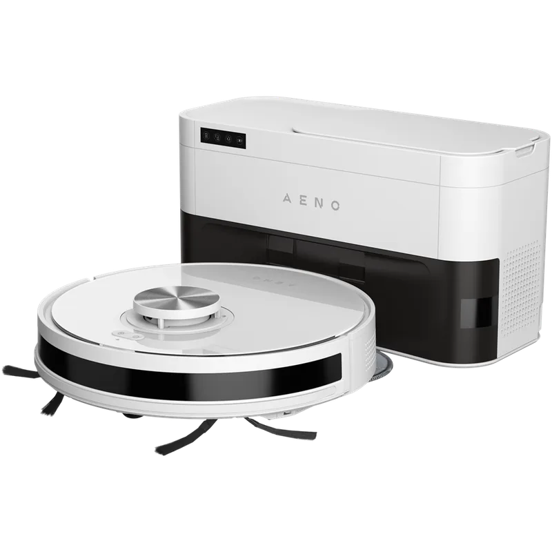 AENO RC6S Robot Vacuum, 2-in-1, Auto Dust Collector, 4000Pa, White