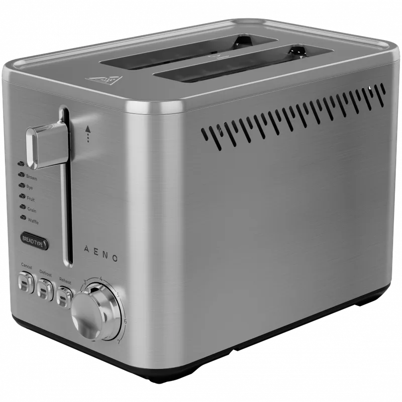 AENO TS3 Electric Toaster, Mechanical Control, Stainless Steel, 7 Levels