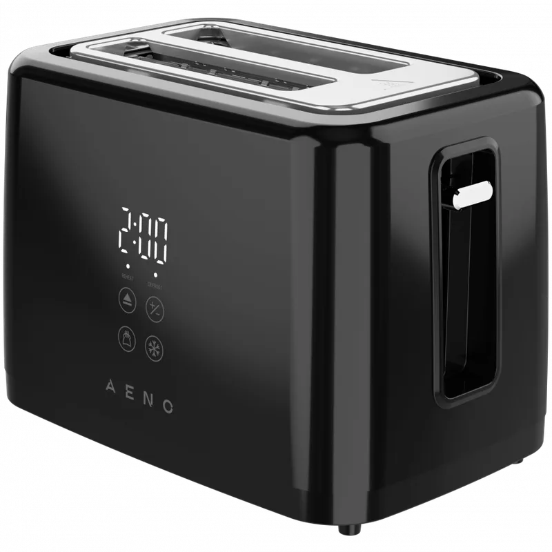 AENO TS2B Electric Toaster, 780-930W, Digital Display, 7 Levels, Black
